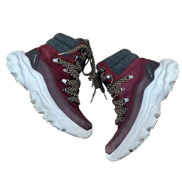 Sorel Women's Kinetic Breakthru Sneaker Boot in Purple Size 8 - Picture 2 of 9